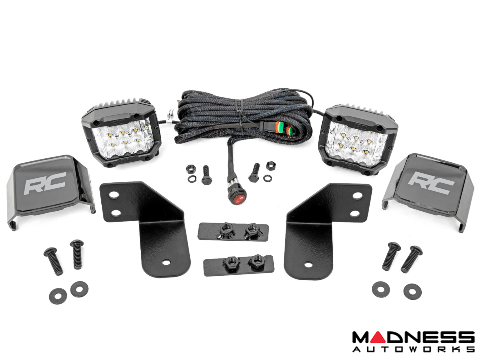 Polaris Ranger Rear Facing LED Kit - 3" Osram Wide Angle Series - Rough Country 